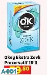 OKEY EKSTRA ZEVK PREZERVATİF 15'Lİ